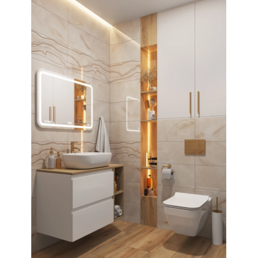 Раковина накладная Церсанит Moduo 50 Square 63570 белая